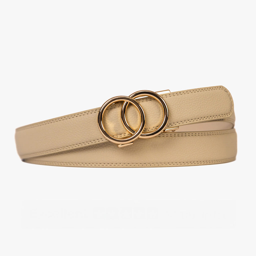 CINTURON MODERNO | BEIGE