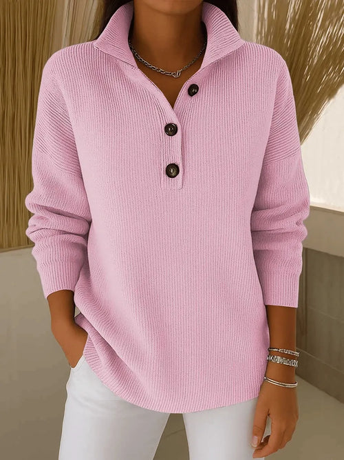 Amparo | Suéter Polo con Cuello de Pico