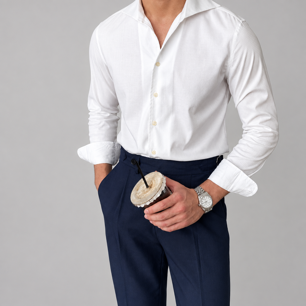 Camisa, foto 5 con fondo de estudio