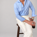 Camisa Stockholm con fondo de estudio