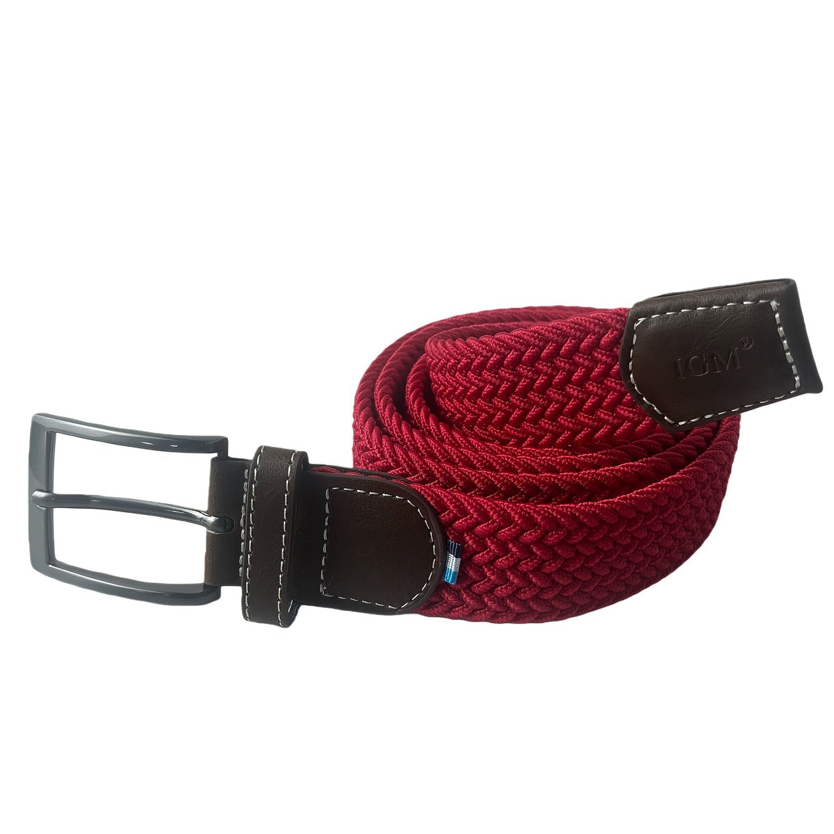Cinturón tejido informal para hombre