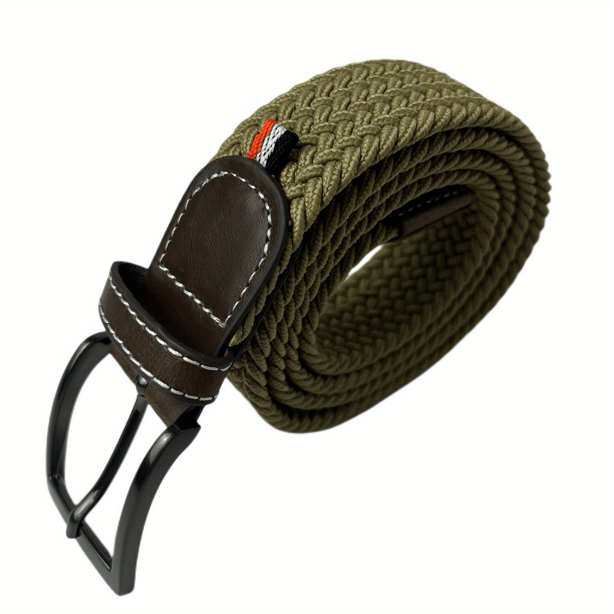 Cinturón tejido informal para hombre