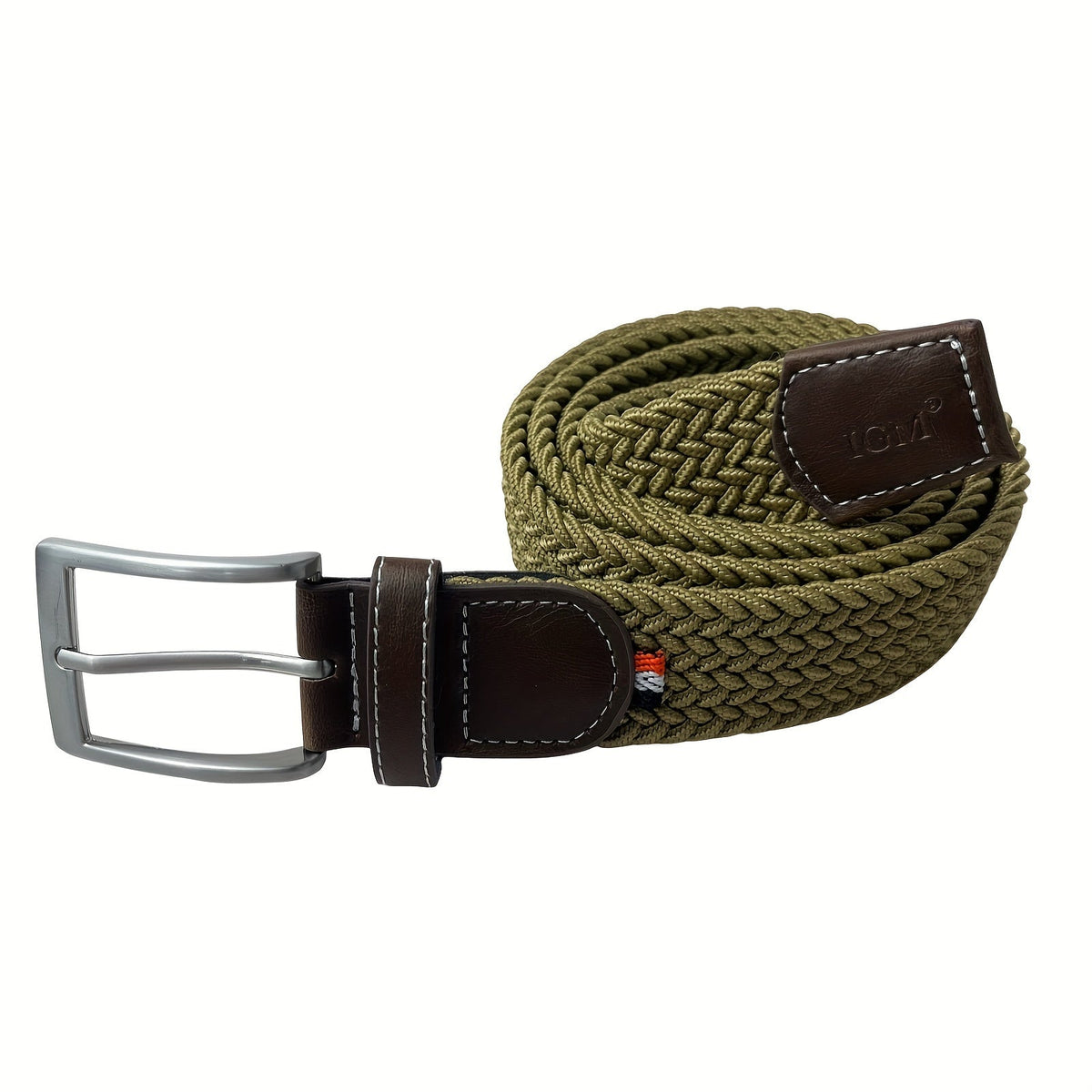 Cinturón tejido informal para hombre
