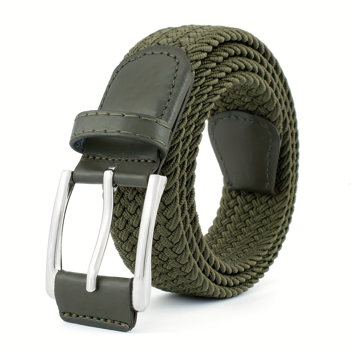 Cinturón trenzado ajustable para hombre
