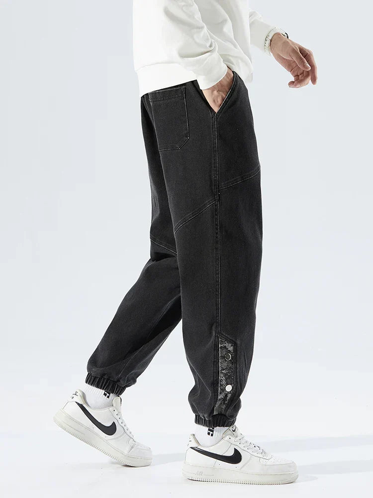 Pantalones vaqueros de hombre con cintura elástica