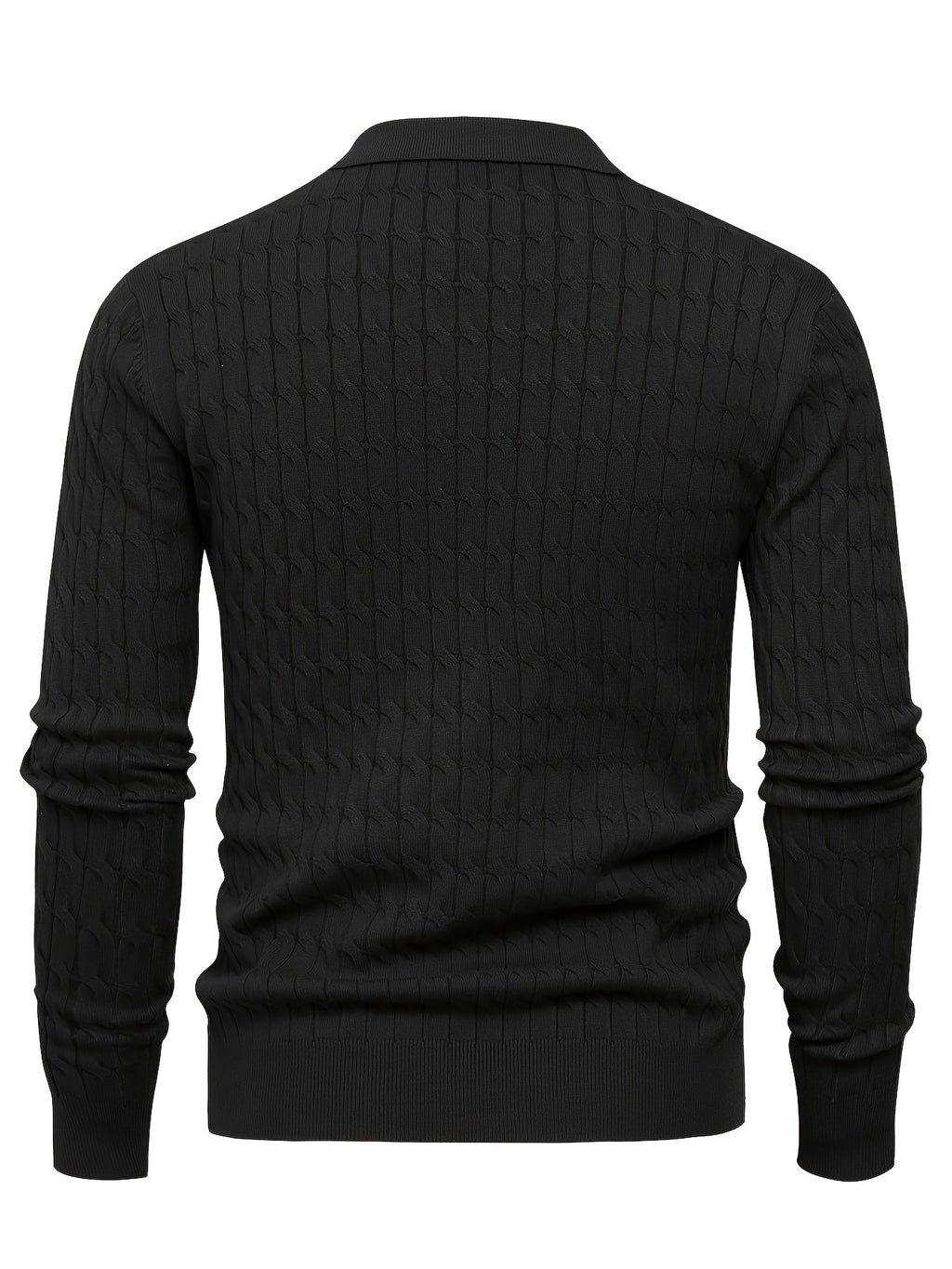 Suéter de cuello polo para hombre