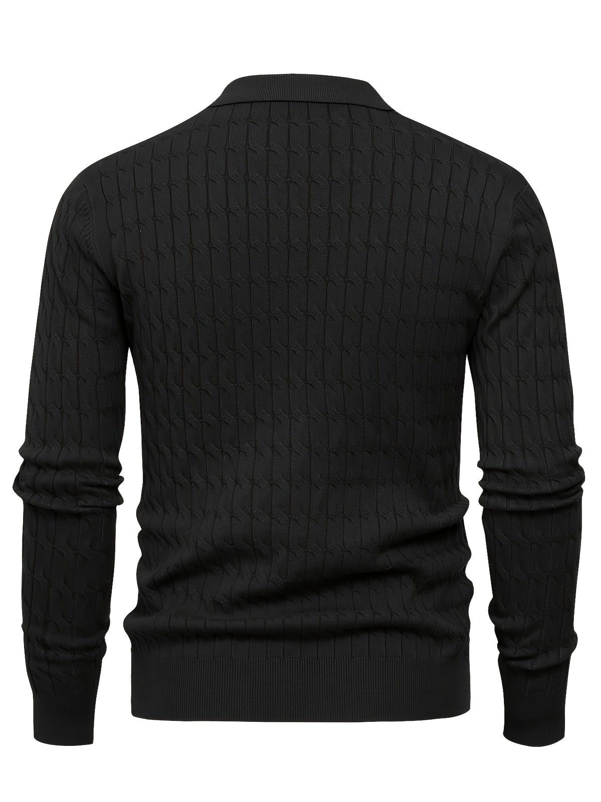 Suéter de cuello polo para hombre