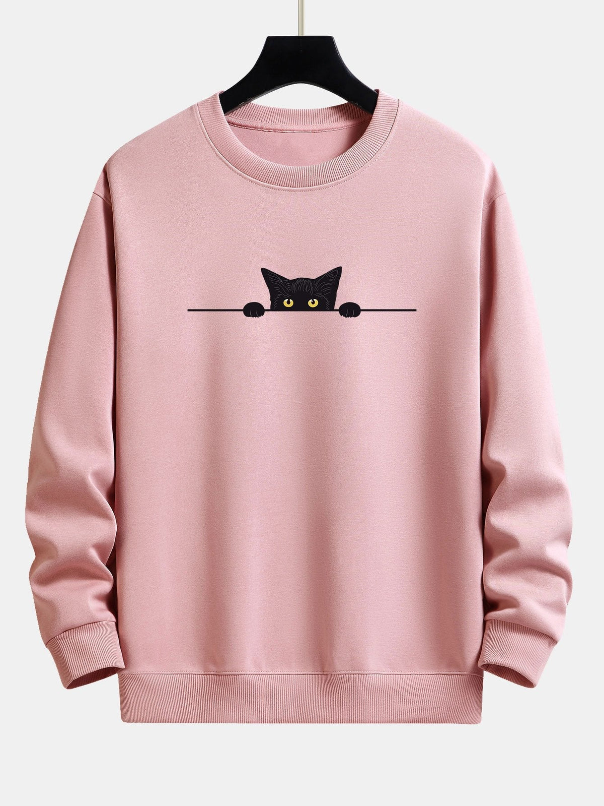 Sudadera estampada de cuello redondo para hombre